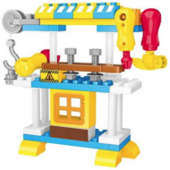 Luna Blocks: Barkácsasztal 50db-os építőjáték-szett (000621527)