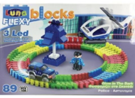 Luna Blocks Flexi: Rendőrség építőjáték 89db-os szett (000658302)