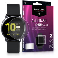 Samsung Galaxy Watch Active 2 (44 mm) ütésálló képernyővédő fólia - MyScreen Protector AntiCrash Shield Edge3D - 2 db/csomag - transparent