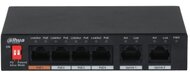 Dahua PFS3006-4ET-60-V2 1x 10/100(Hi-PoE/PoE+/PoE)+3x 10/100(PoE+/PoE)+2x 10/100 uplink, 60W PoE switch