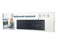 GEMBIRD KB-MCH-04 Multimedia keyboard US black