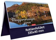 Kalendart 2022-es T056 Magyarországot járva álló kék asztali naptár