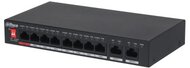 Dahua PFS3010-8ET-96-V2 1x 10/100(Hi-PoE/PoE+/PoE)+7x 10/100(PoE+/PoE)+2x gigabit uplink, 96W PoE switch