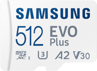 Samsung 512GB microSD MB-MC512KA/EU (EVOPLUS, UHS-I, R130, adapter, 512GB)