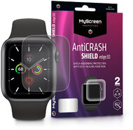 Apple Watch Series 4/5 (40 mm) ütésálló képernyővédő fólia - MyScreen Protector AntiCrash Shield Edge3D - 2 db/csomag - transparent
