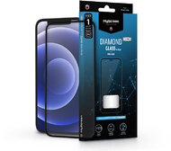 Apple iPhone 12/12 Pro edzett üveg képernyővédő fólia - MyScreen Protector Diamond Glass Lite Edge Full Glue - black