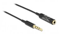 Delock 66074 4tűs 3,5mm Jack apa > anya 50cm fekete hosszabbító kábel