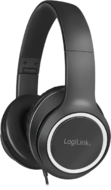 Logilink Headset Stereo, with Microphone, 1x 3.5mm, black