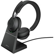 JABRA Fejhallgató - Evolve2 65 MS Teams Stereo Bluetooth Vezeték Nélküli, Mikrofon + Töltő állomás