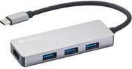 Sandberg USB Hub - USB-C Hub 1xUSB3.0+3x2.0 SAVER (USB-C bemenet; 1xUSB3.0+3xUSB2.0 kimenet)