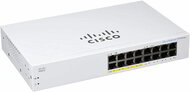CISCO Switch 16 port - CBS110-16PP-EU (SG110-16HP-EU utódja)
