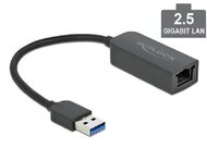 Delock USB A-típusú adapter apa ? 2,5 Gigabit LAN kompakt