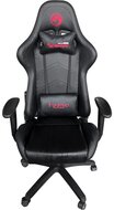 Marvo Gamer szék - CH-106 Bk (állítható dőlés/magasság; fix kartámasz; PU; max.150kg-ig, fekete)