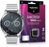 Huawei Watch GT 3 (46 mm) ütésálló képernyővédő fólia - MyScreen Protector AntiCrash Shield Edge3D - 2 db/csomag - transparent