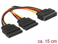 Delock Cable Power SATA 15 pin > 2 x SATA HDD straight