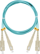 NIKOMAX Optikai patch kábel SL - LC, MM 50/125, OM3, duplex, 10m, aqua