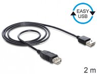 Delock EASY-USB 2.0 -A apa > USB 2.0-A anya hosszabbító kábel, 2 m