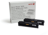 Xerox Toner Phaser 3020/ WorkCentre 3025, dual pack, fekete