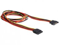 Delock Cable Power SATA 15 Pin male > SATA 15 Pin female extension 100 cm