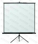 reflecta Crystal-Line Tripod 1:1 125x125cm 4 Black Borders, black case