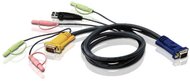 Aten 2L-5302U USB-VGA-Audio KVM kábel - 1.8m