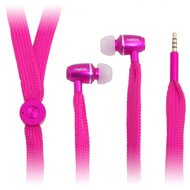 LogiLink Zsinóros fülhallgató mikrofonnal, pink