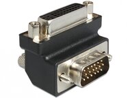Delock 65425 DVI 24+5 pin anya > VGA 15 pin apa 90° forgatott adapter