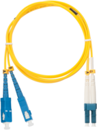 NIKOMAX Optikai patch kábel SL - LC, SM 9/125, OS2, duplex, 10m, sárga