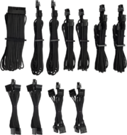 CORSAIR Premium Individually Sleeved DC Kábel Pro Csomag, Type 4 (Gen. 4), Feket