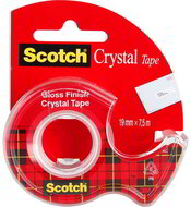 Scotch Crystal Clear 19mmx7,5m ragasztószalag-adagoló