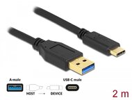 Delock SuperSpeed USB (USB 3.2 Gen 1) kábel A-típusú - USB Type-C csatlakozó végekkel 2 m