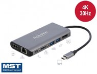 Delock USB Type-C dokkolóállomás 4K - HDMI / DP / USB 3.0 / SD / LAN / PD 3.0