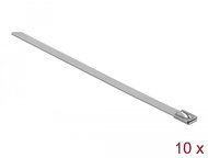 Delock Rozsdamentes Acél Kábelkötegek Hossza 150 x Szélesség 7,9 mm 10 db.