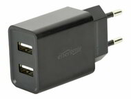 Gembird EG-U2C2A-03-BK 2-port universal USB charger 2.1 A black