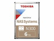 Toshiba 6TB 7200rpm N300 NAS Hard Drive SATA3 3.5" 256MB Bulk - HDWG460UZSVA