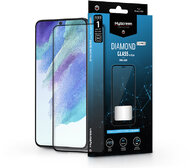 Samsung G990B Galaxy S21 FE 5G edzett üveg képernyővédő fólia - MyScreen Protector Diamond Glass Lite Edge2.5D Full Glue - black