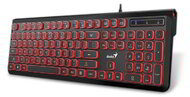 Genius SlimStar 260 HUN USB fekete-piros billentyűzet