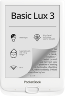 POCKETBOOK e-Reader - PB617 BASIC LUX3 Fehér (6" E-Ink Carta, Cpu: 1GHz, 512MB, 8GB, 1300mAh, wifi, mUSB, mSD olvasó)