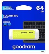 GOODRAM Pendrive 64GB, UME2 USB 2.0, Sárga