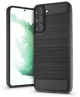 Samsung S906B Galaxy S22+ 5G szilikon hátlap - Carbon - fekete