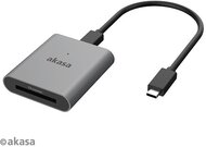 Akasa - USB 3.0 - 6 portos kártyaolvasó - AK-CR-11BK - Fekete