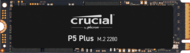 Crucial 500GB P5 Plus Gaming M.2 2280 NVMe PCIe Gen4 x4 r:6600MB/s w:4000MB/s - CT500P5PSSD8