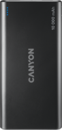 CANYON CNE-CPB1008B 10000mAh Li-poly battery, Input 5V/2A, Output 5V/2.1A(Max) Black