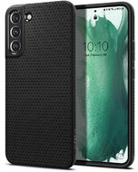 Samsung S906B Galaxy S22+ 5G ütésálló hátlap - Spigen Liquid Air - fekete