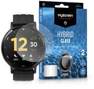 Realme Watch S Pro rugalmas üveg képernyővédő fólia - MyScreen Protector Hybrid Glass - 2 db/csomag - transparent