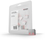 LINDY Dugó biztonsági USB A, pink (10db/csomag)