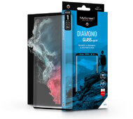 Samsung S908B Galaxy S22 Ultra 5G edzett üveg képernyővédő fólia ívelt kijelzőhöz - MyScreen Protector Diamond Glass Edge3D - black