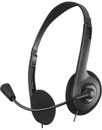 Rampage Fejhallgató - SN-660 Office (mikrofon, 3.5mm jack, hangerőszabályzó, fekete)
