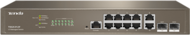Tenda Switch Vezérelhető - TEG5312F (L3; 10x1Gbps + 2x1G SFP port; rack-mount)