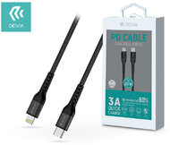 Devia USB Type-C - Lightning adat- és töltőkábel 1,5 m-es vezetékkel - Devia Gracious Series PD Cable 20W - 5V/3A - black